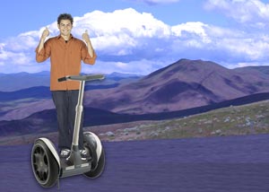 A segway in the mountains